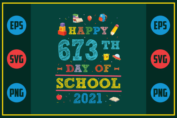 Reviewing Happy 673th Day of School 2021 for Stitchers